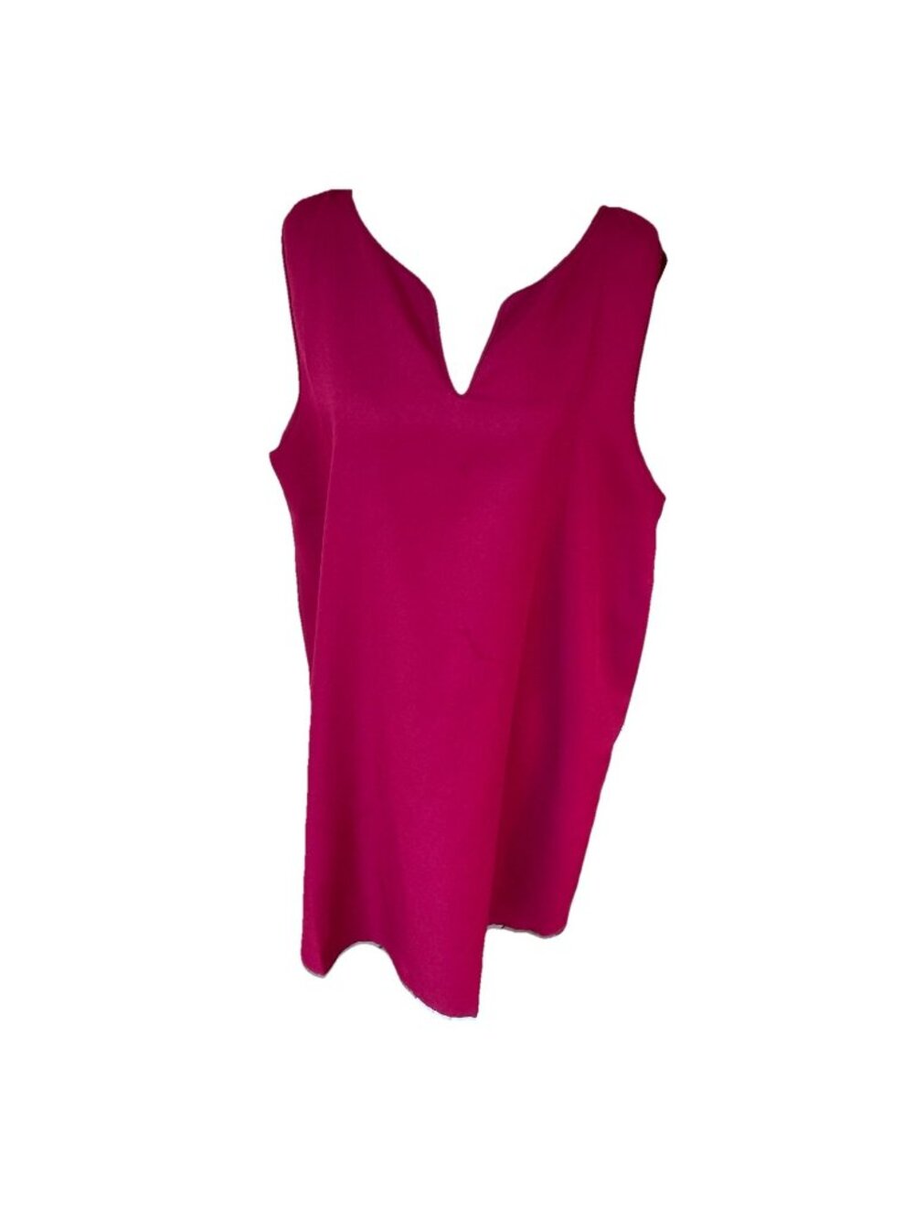 SHEIN XL US 12 Flowy A Line Shift Dress V Neck Garnet Maroon Burgundy